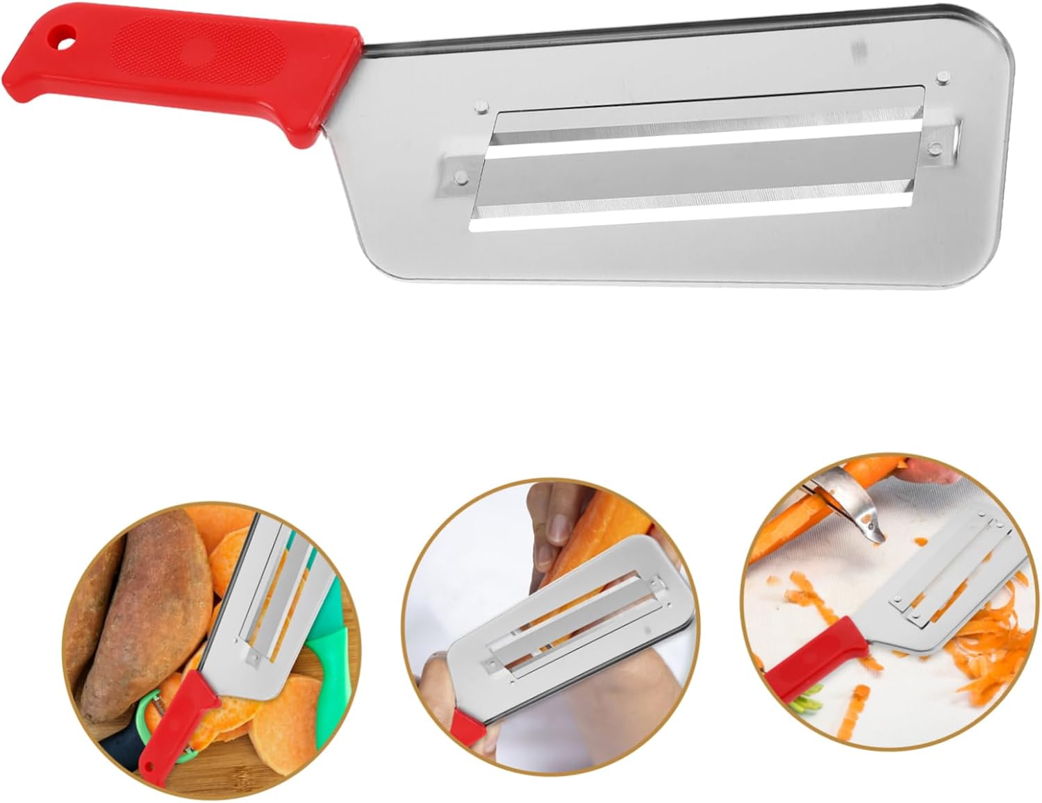 Gleavi Red Handle Planer Vegetable Slicer
