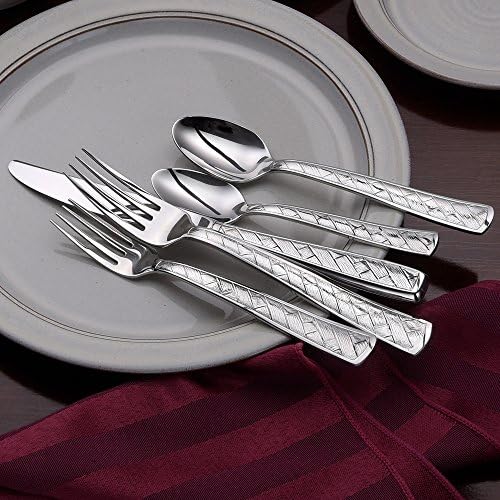 Liberty Tabletop Weave 45 Piece Flatware Set for 8