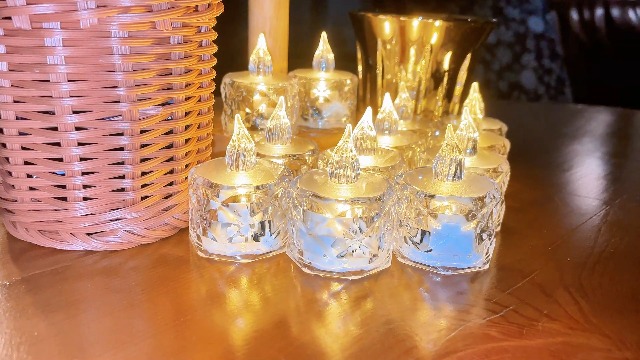 AYMXZT 24pcs Flashing Battery Powered LED Votive Tea Candles, Realistic Electronic Fake Candles for Birthday Gifts for Women Mom Grandma Mother's Day Decoration - Image 8