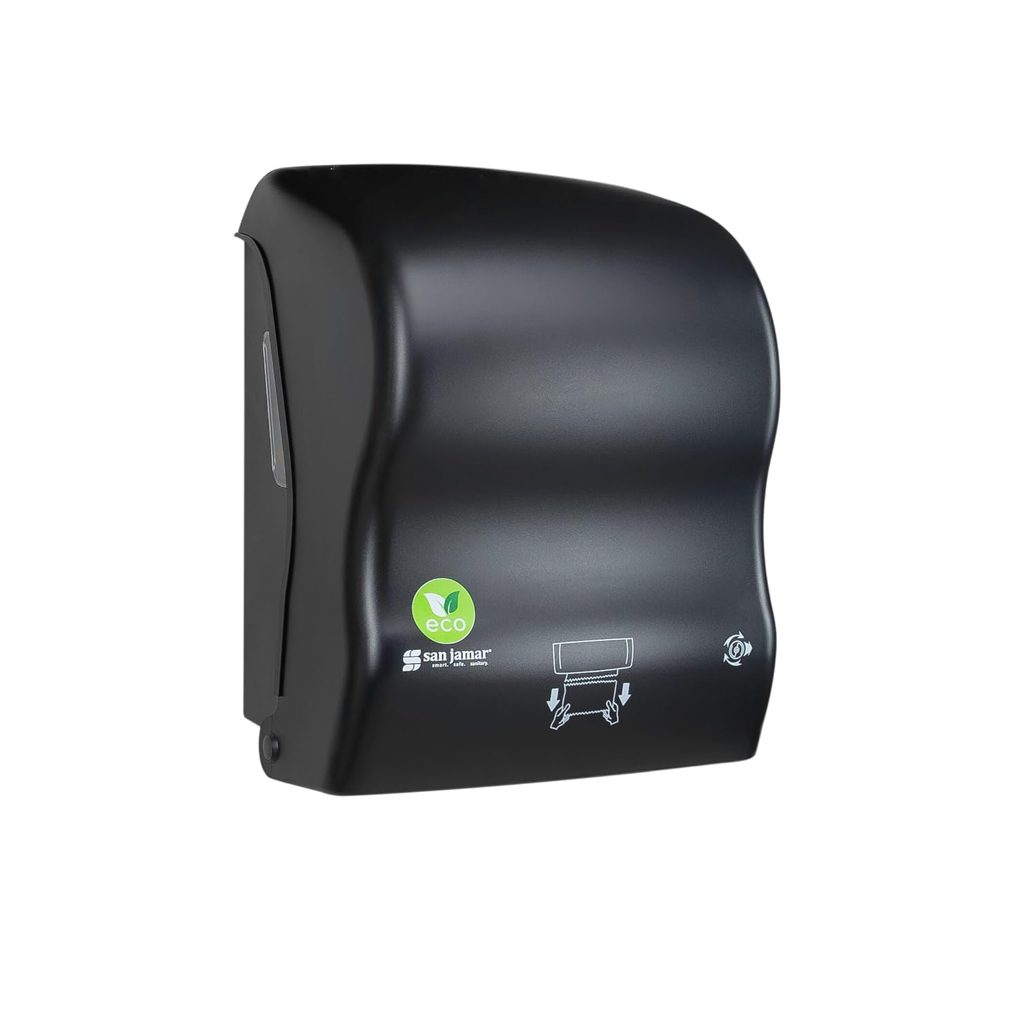 San Jamar Ecologic Recycled Plastic Paper Towel Dispenser Black