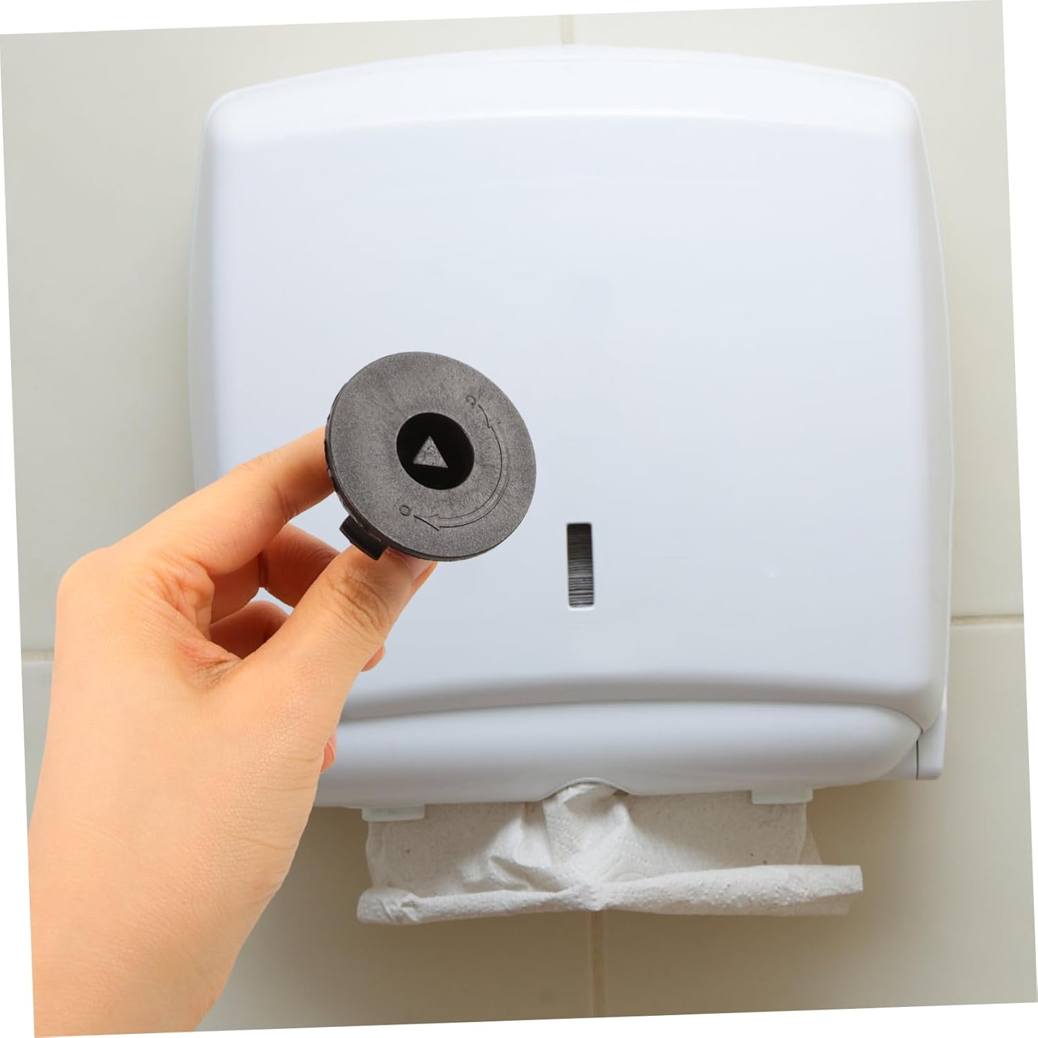 Stylish Plastic Tissue Box Holder Commercial Toilet Paper Dispenser Locks