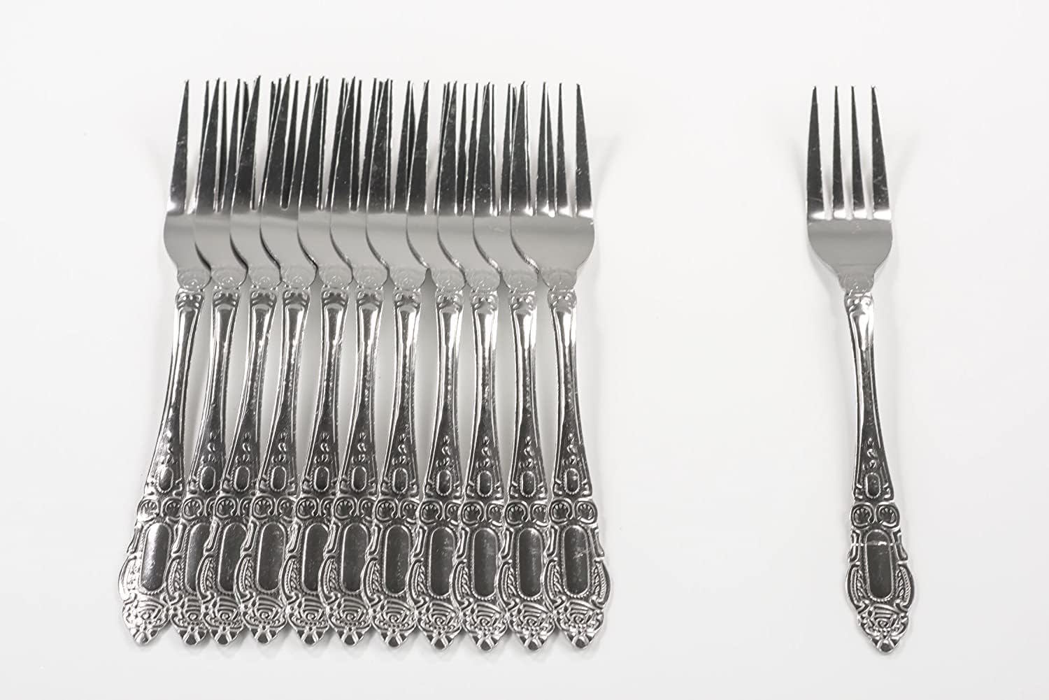 DecorRack 36 Piece Stainless Steel Dinner Fork Set