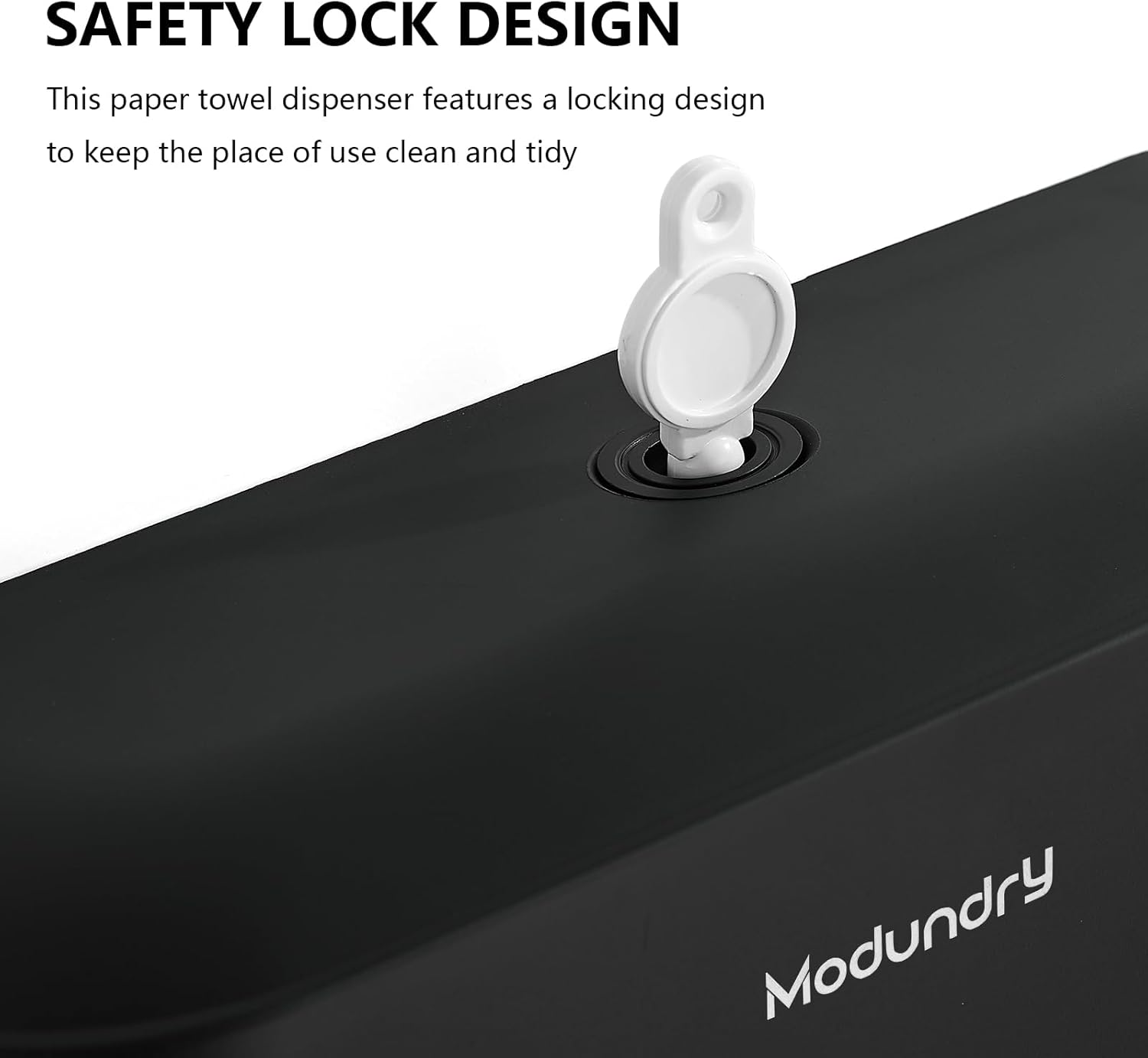 Modundry Wall-Mounted Paper Towel Dispensers with Smart Lock Adhesive No Drilling