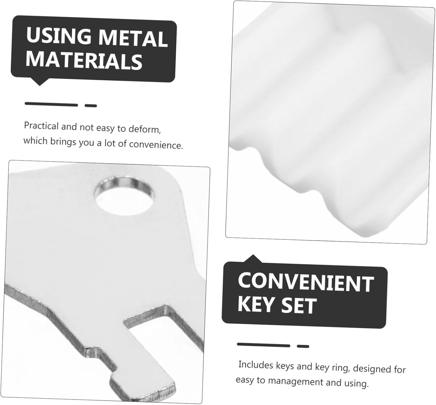 Homoyoyo 2 Sets Toilet Paper Dispenser Key Replacement