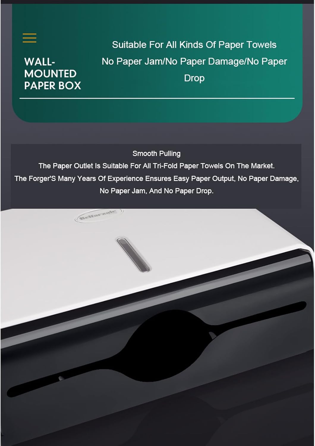 Space-Saving Commercial Towel Dispenser with 200-Piece Capacity