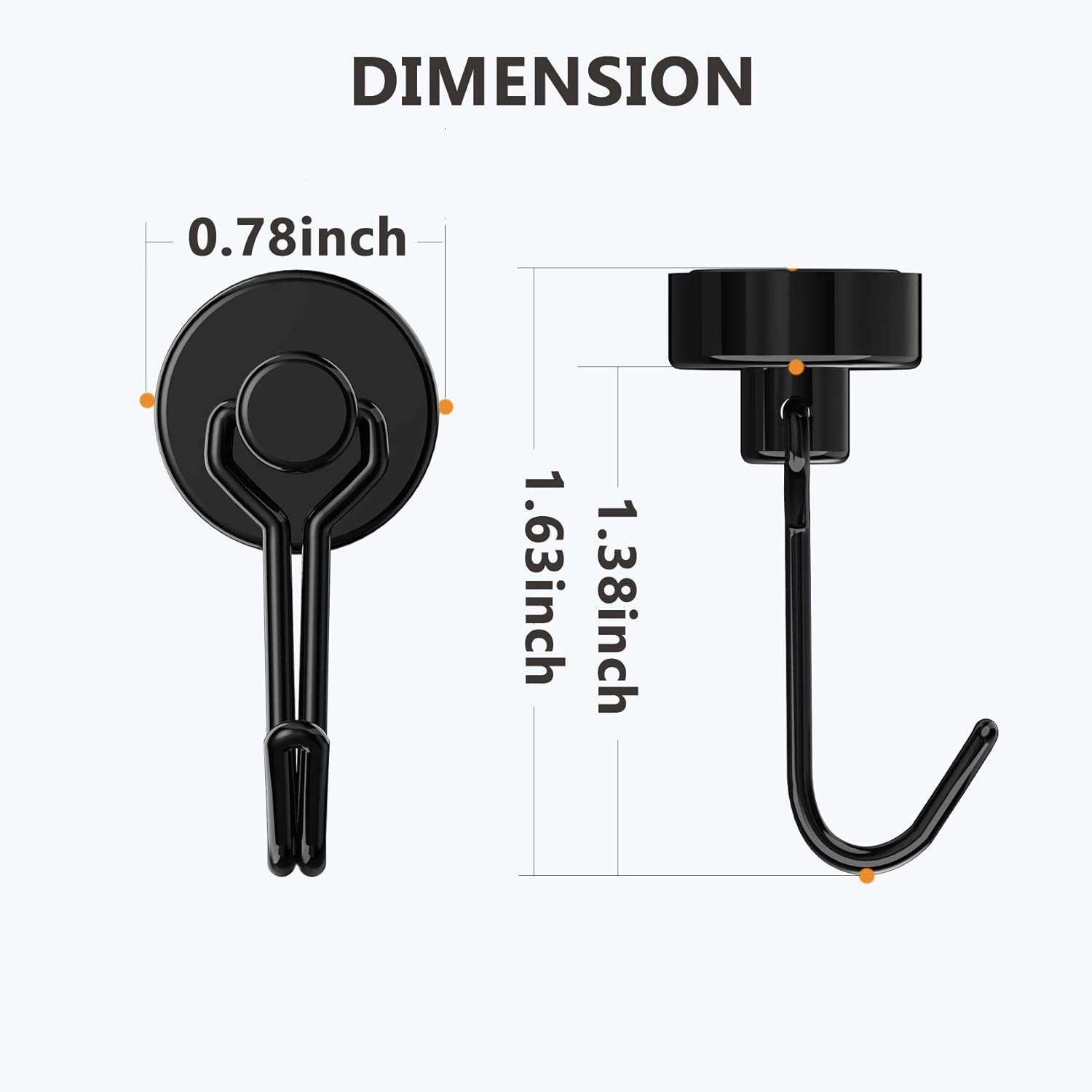 Big-StrongHeavy Duty Neodymium Magnetic Hooks