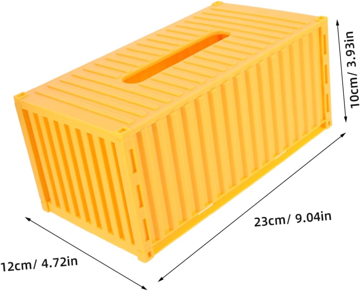 Vivid Shipping Container Tissue Box Cover Travel Wipes Case