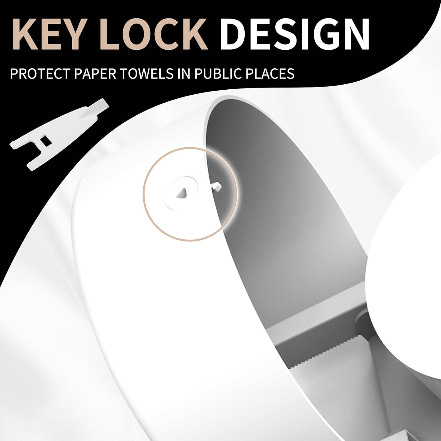 Durable Black Commercial Toilet Paper Dispenser for Home Public Use