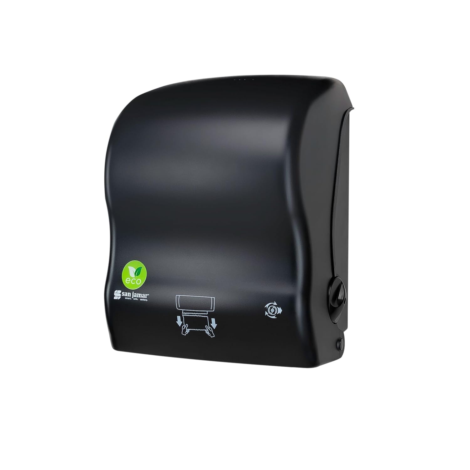 San Jamar Ecologic Recycled Plastic Paper Towel Dispenser Black