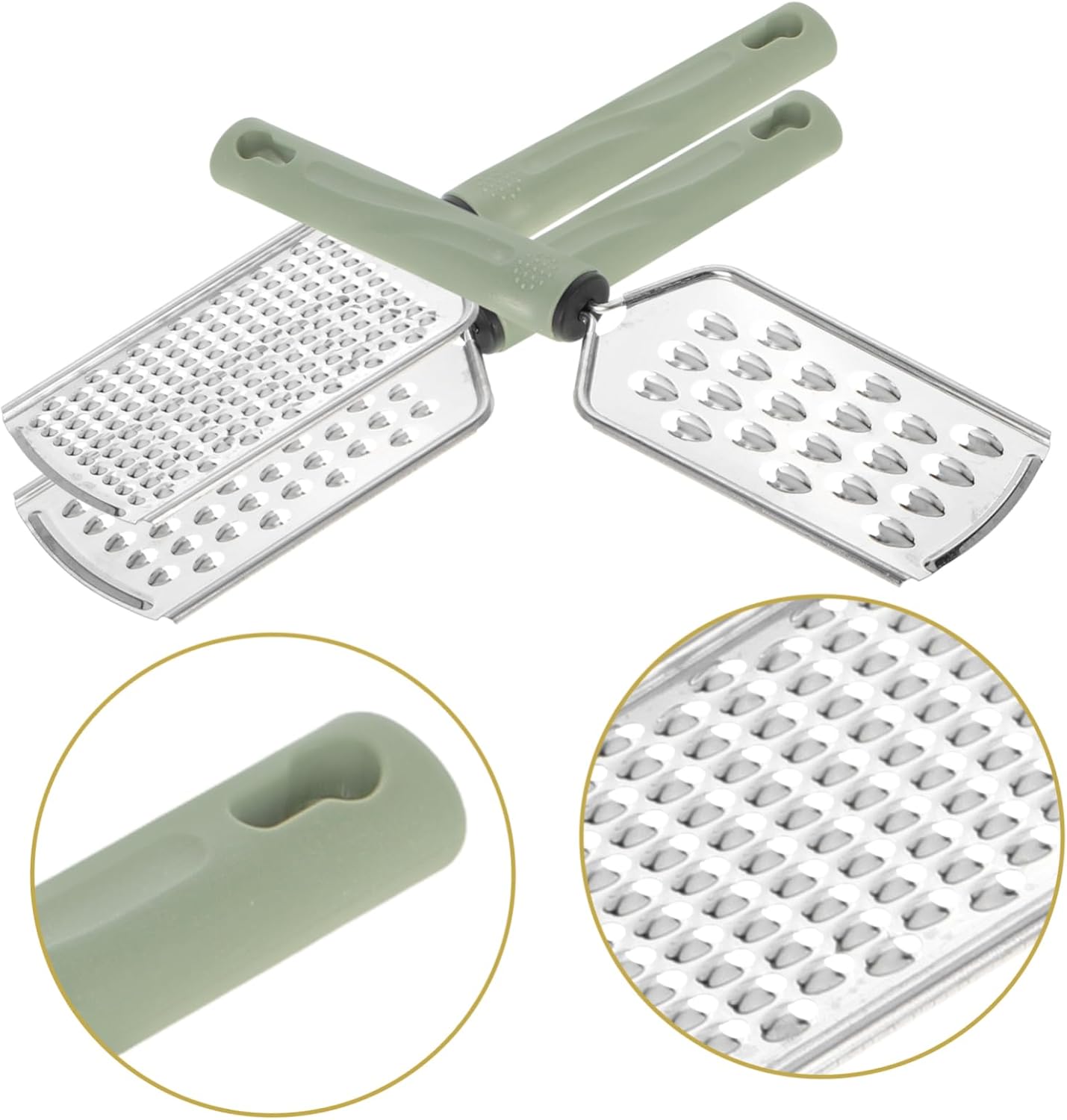 Gleavi Stainless Steel Modern Handheld Cheese Grater Pro