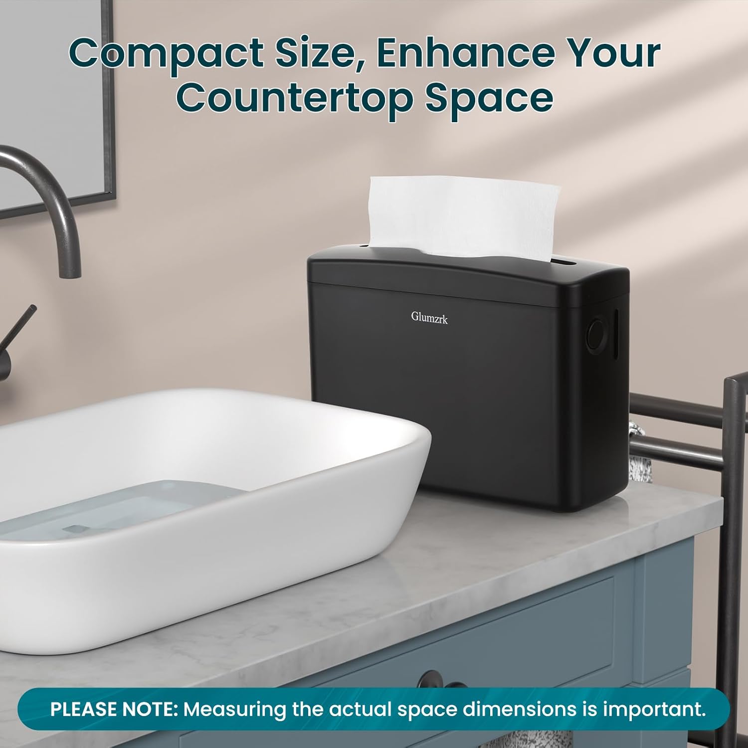 Compact Countertop Towel Dispenser - Effortless_paper Towel Management