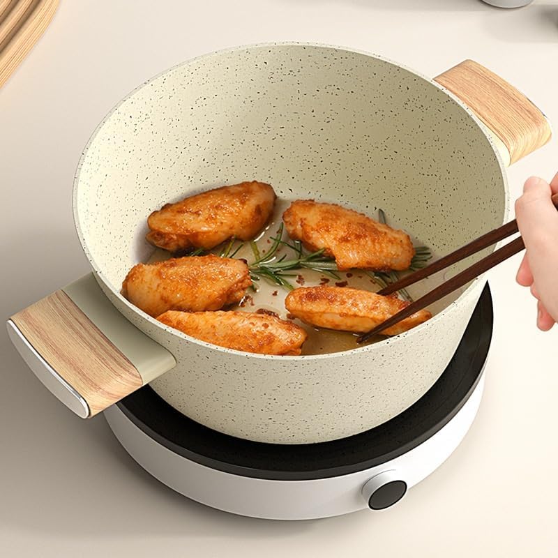 Non-Stick Stock Pot with Heat-Resistant Lid for Easy Cooking