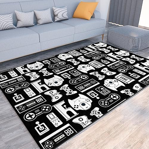 Lacut Game Rug with Controller Design for Boys Room