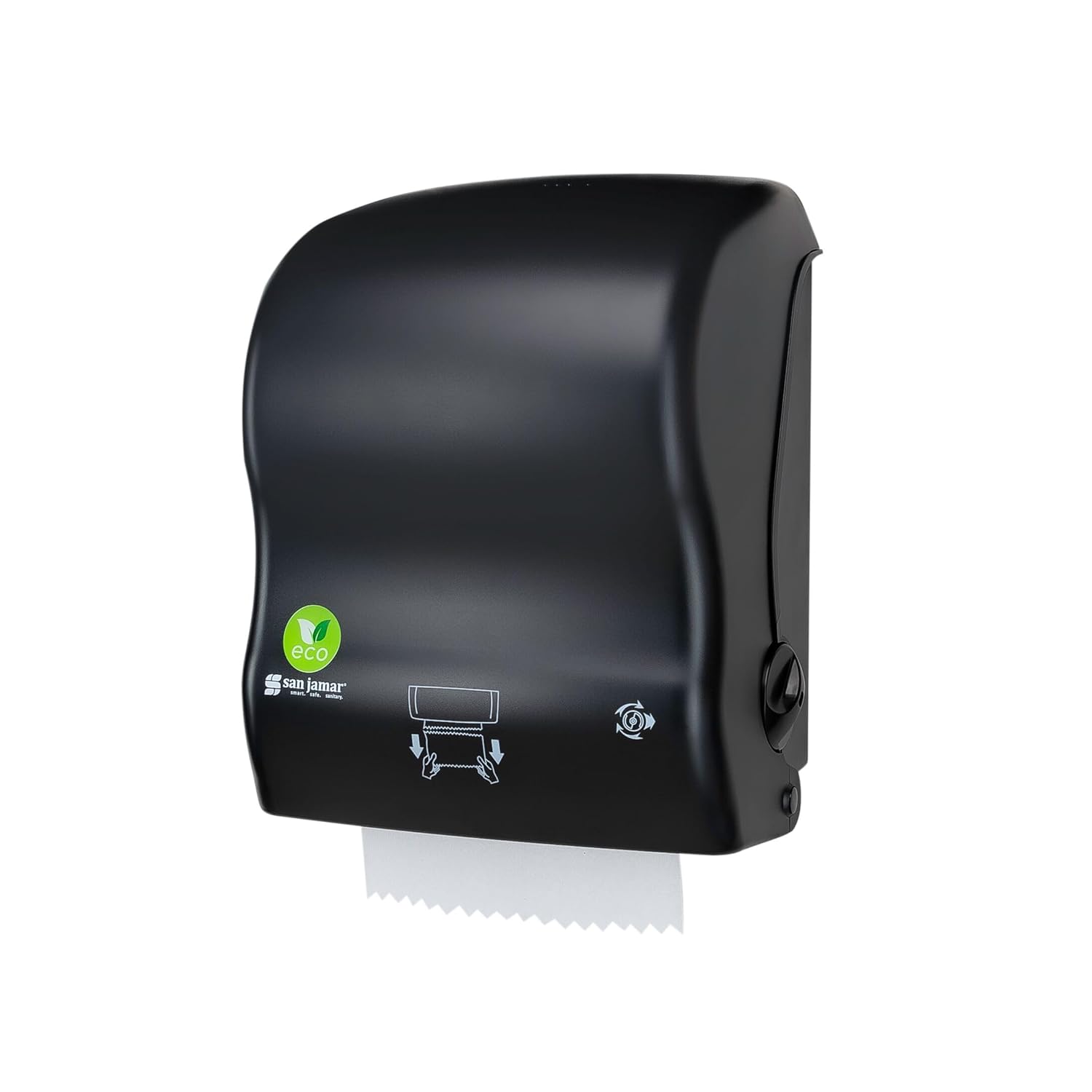 San Jamar Ecologic Recycled Plastic Paper Towel Dispenser Black