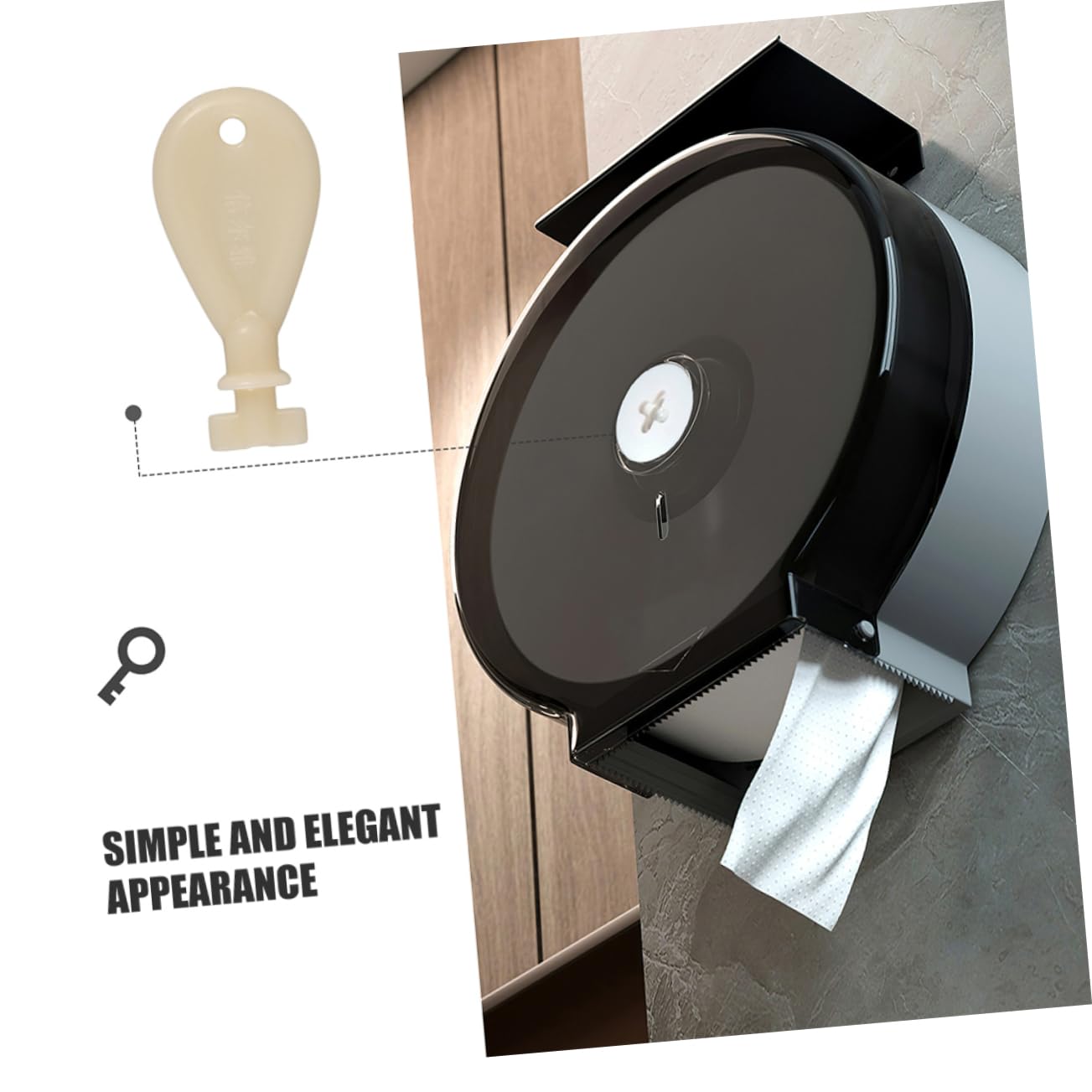 4pcs Paper Towel Dispenser Lock Replacement Key Ring for Tissue Box