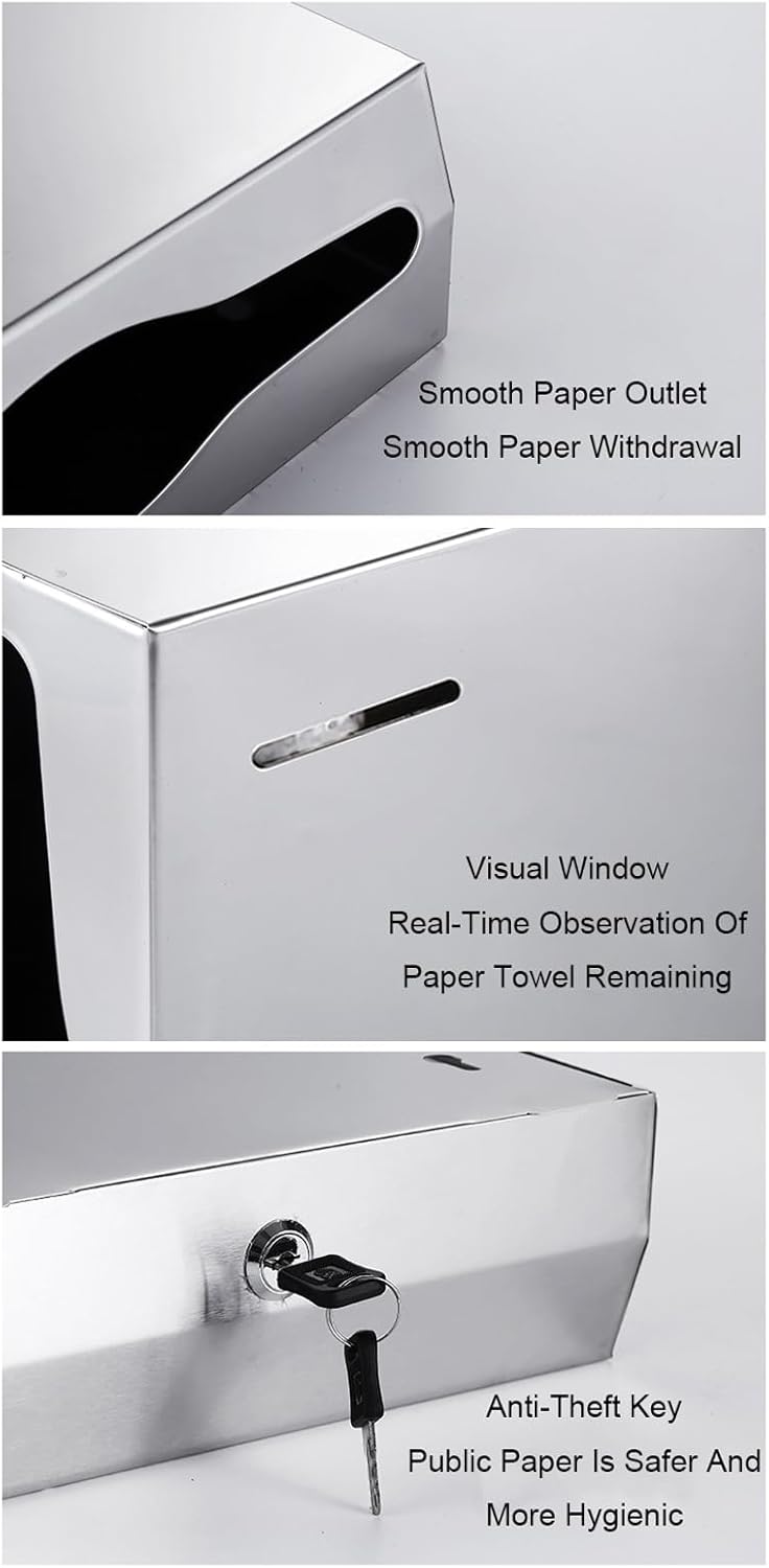FETGKNBM2Commercial Stainless Steel Paper Towel Dispenser Wall Mount