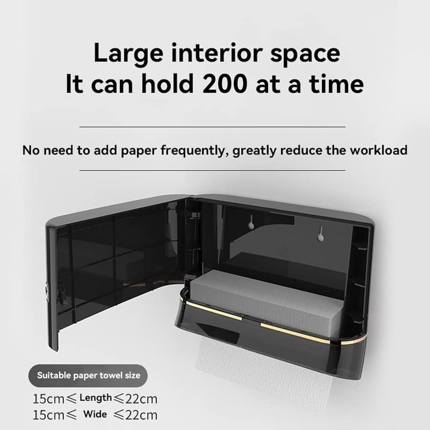 Space-Saving Wall-Mounted Towel Dispenser