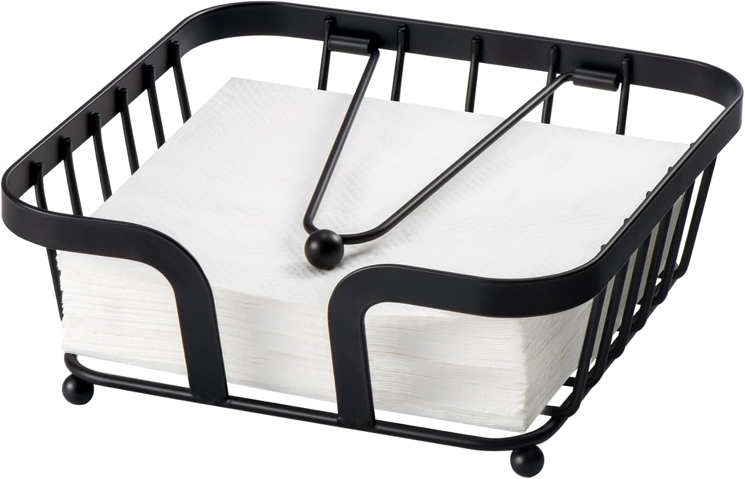 Zhithink Premium Square Napkin Holder Black