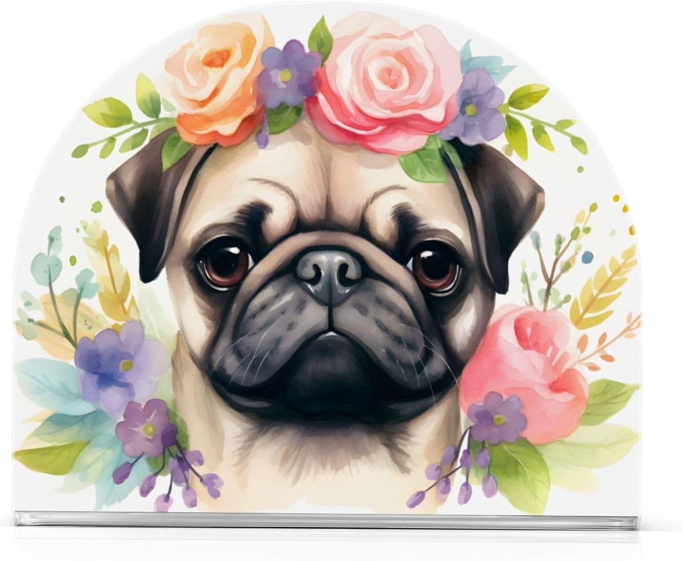 Cozy Pug Napkin Holder