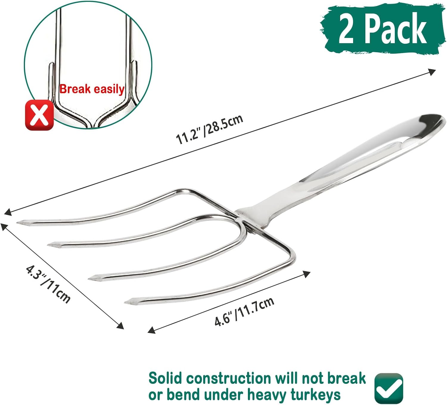 KAYCROWN Turkey Lifter Forks
