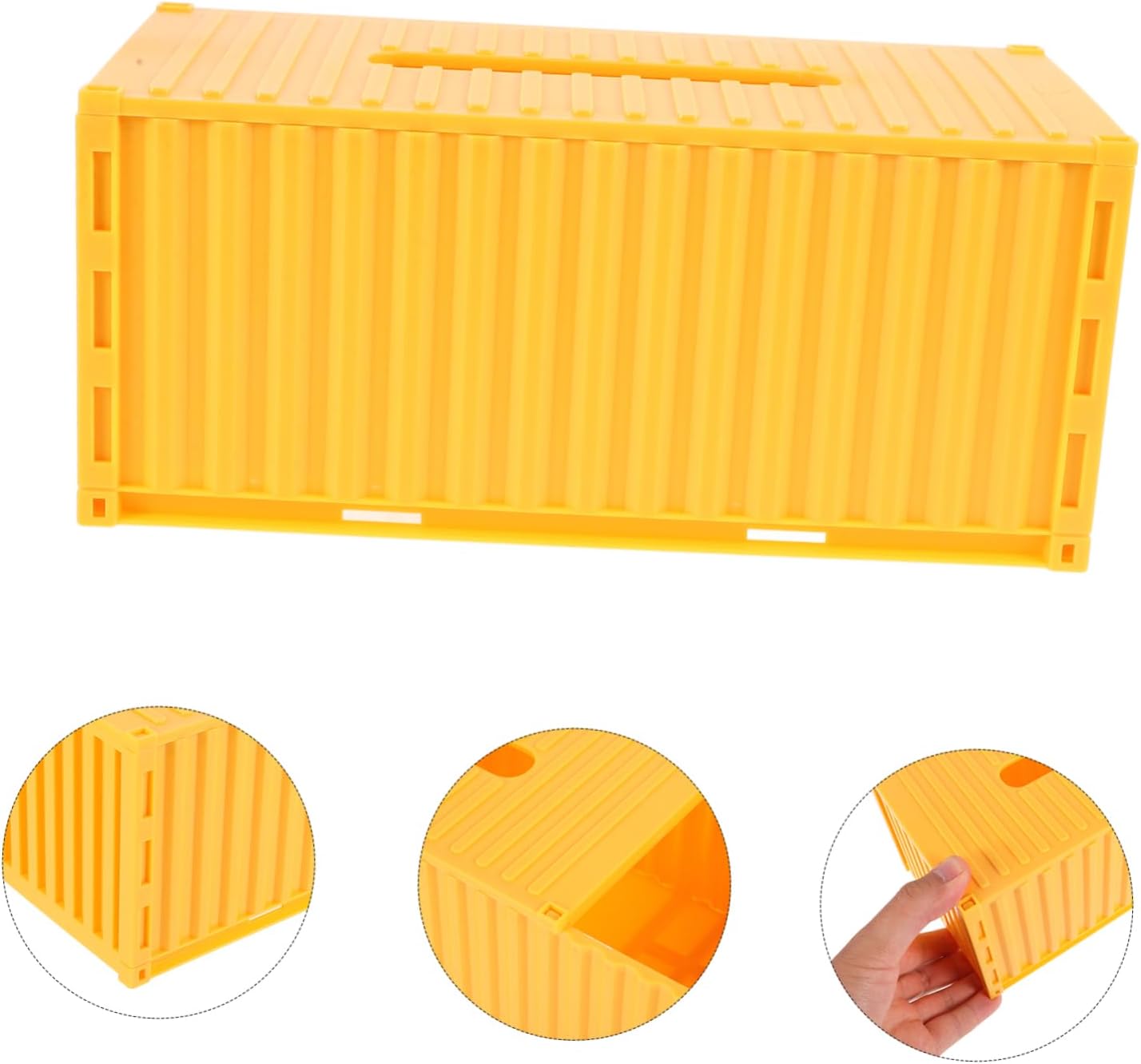 Vivid Shipping Container Tissue Box Cover Travel Wipes Case