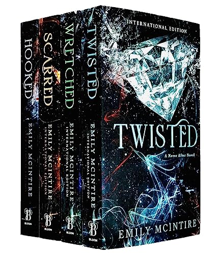 Never After Series Books 1 - 4 Collection Set by Emily McIntire (Hooked, Scarred, Wretched & Twisted)