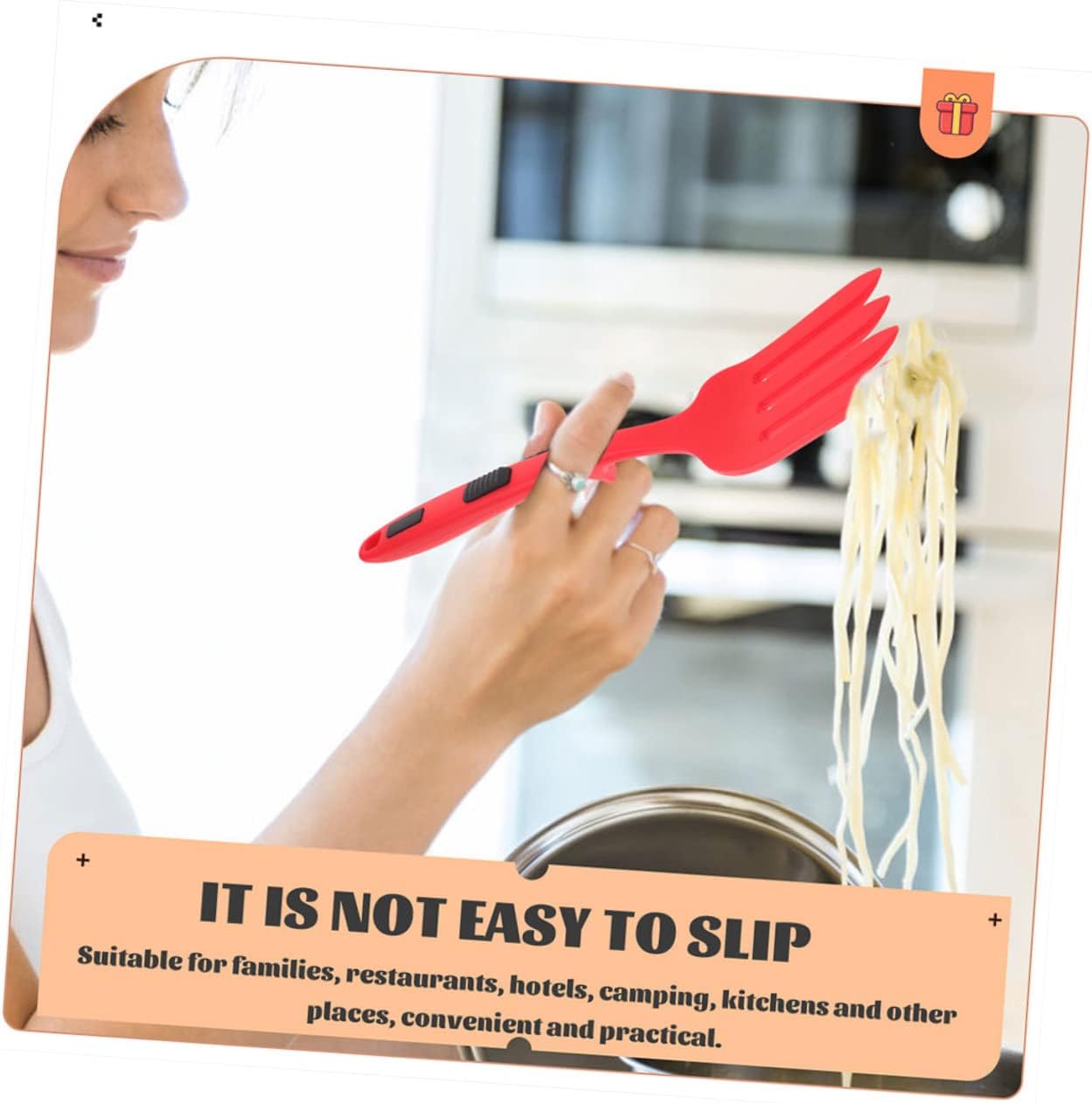FUNOMOCYA Silicone Salad Forks 2 Pack for Daily Use
