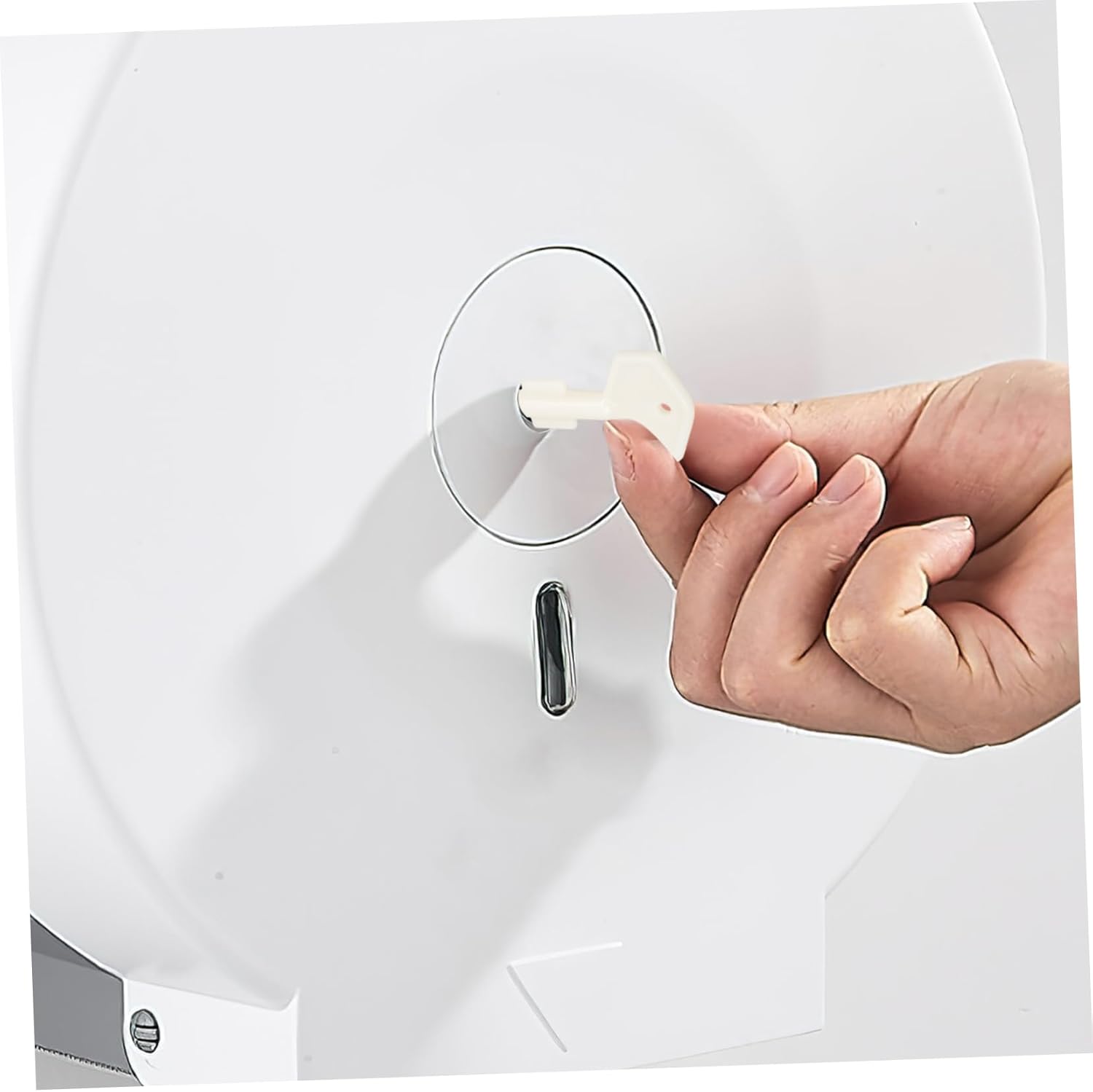 3pcs Universal Toilet Paper Dispenser Key Plastic Replacement for Commercial Use