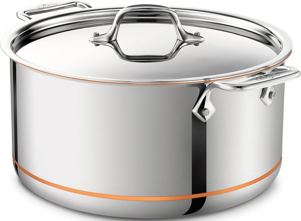 All-Clad Copper Core 8 Quart Stockpot Induction Safe