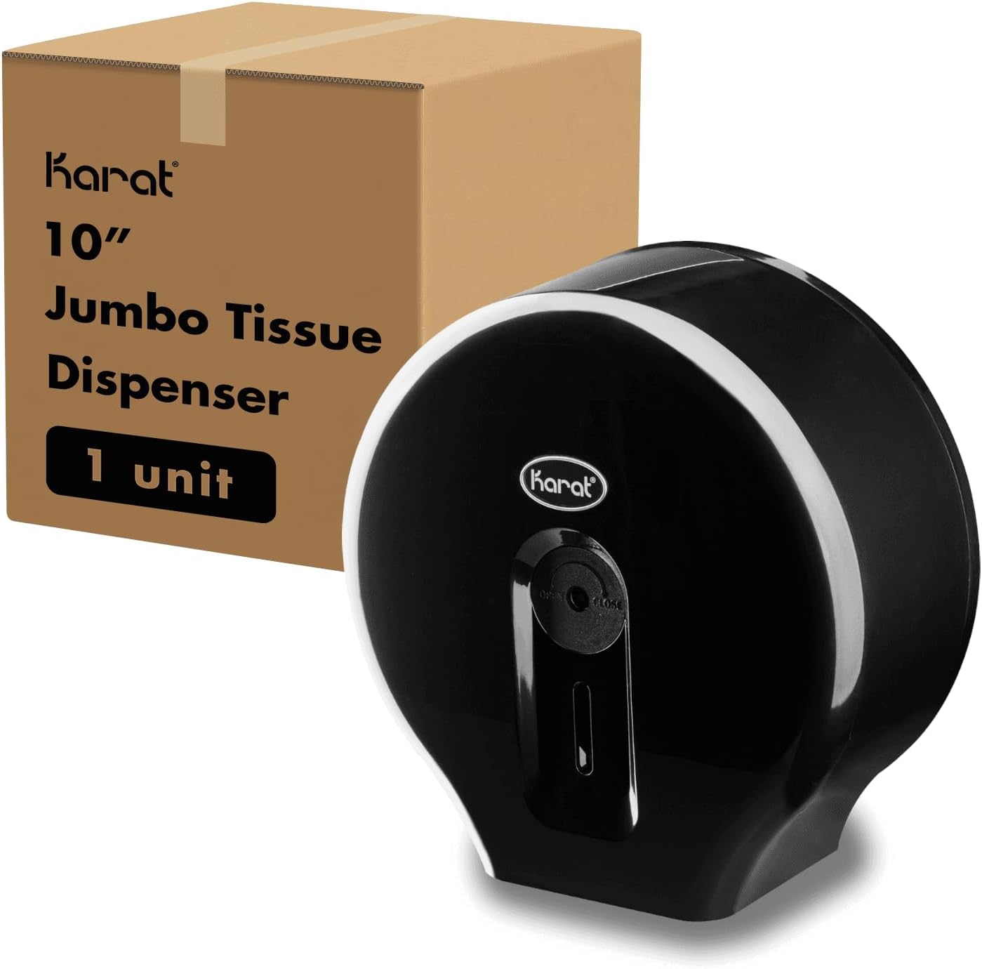 Wall-Mounted Jumbo Tissue Dispenser - Karaoh Jumbo Roll Tissue Dispo with 10 Roll