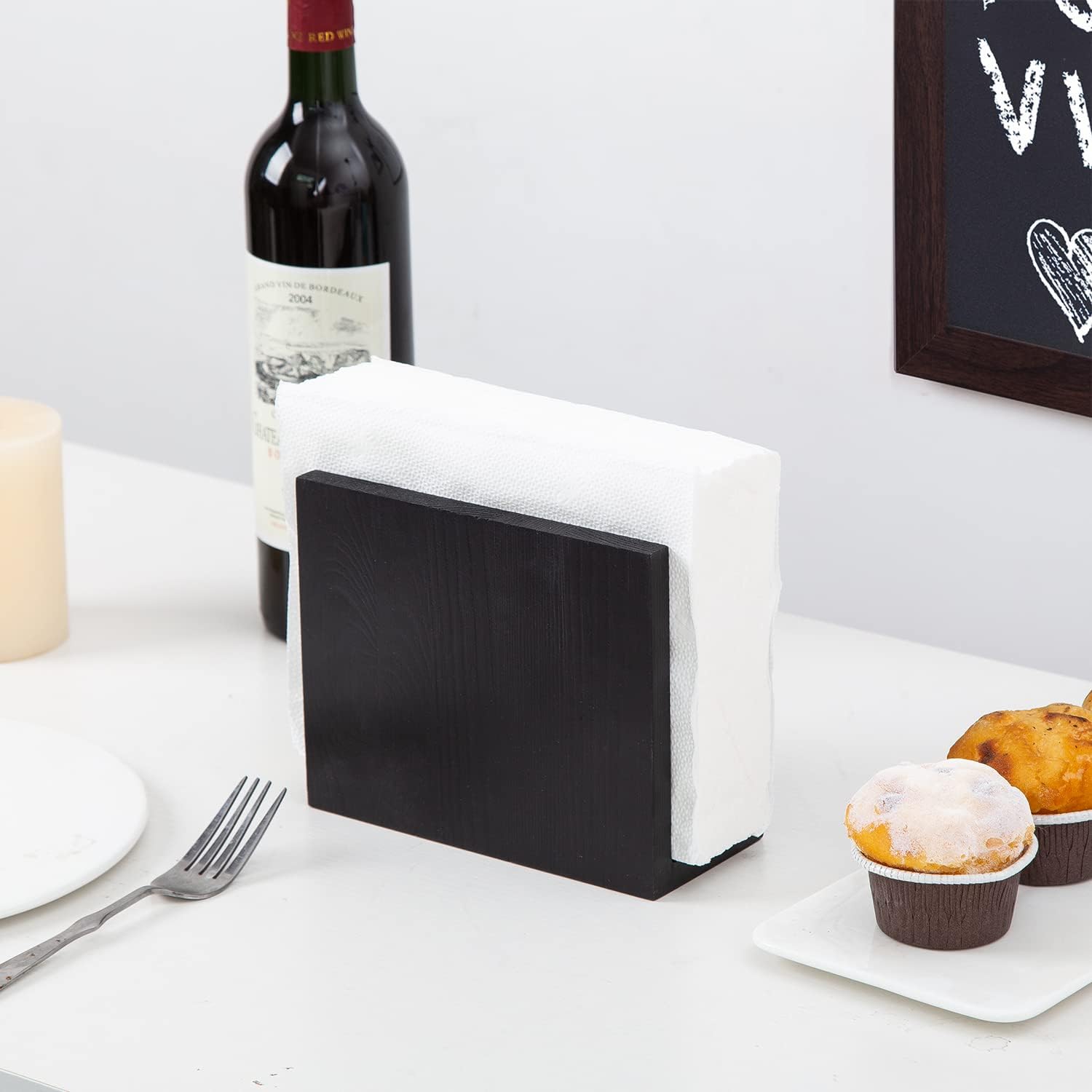 Rustic Wooden Napkin Holder