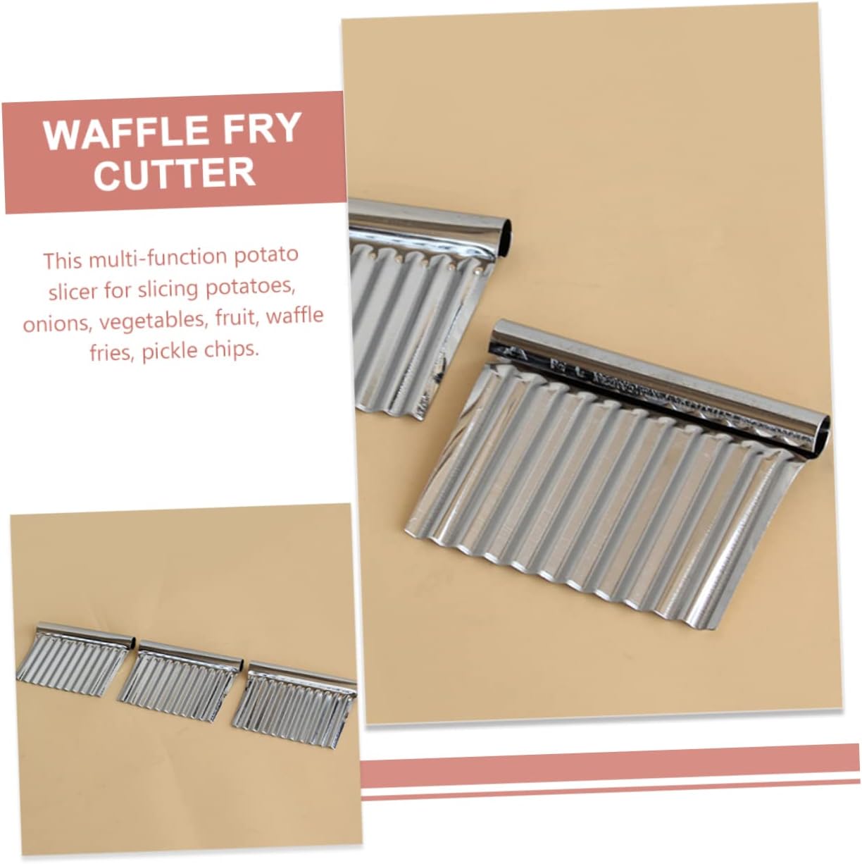 STOBAZA Potato Slicer Crinkle Knife Set