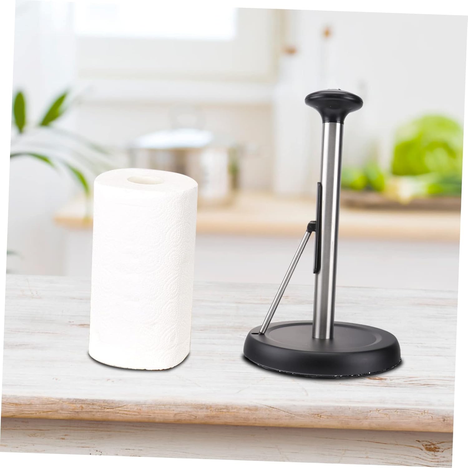 ULTECHNOVO Roll Tissue Holder Kitchen_paper Towel Dispenser Napkin Rack Space-Saving