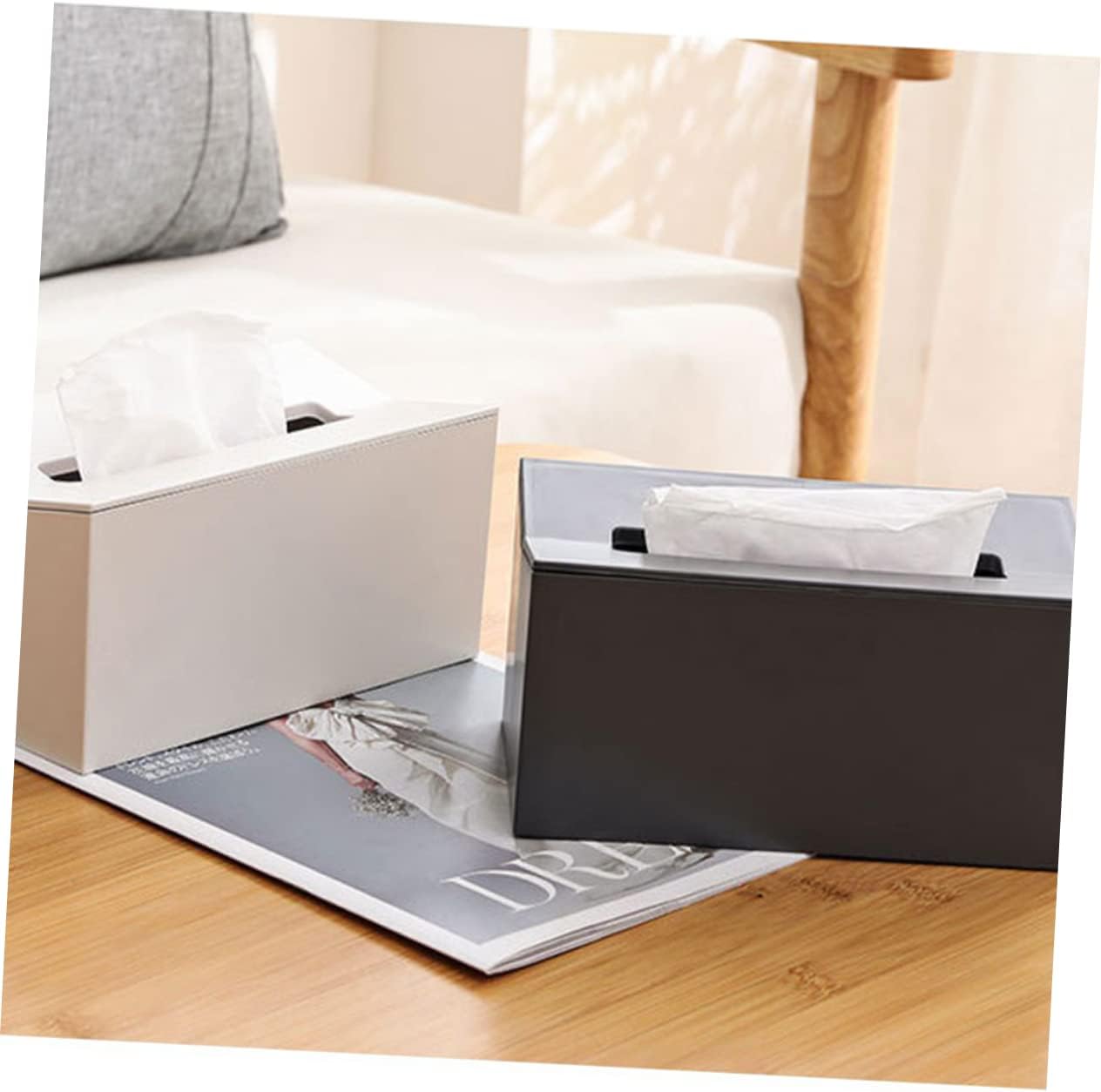 HAKIDZEL Waterproof Tissue Box Holder Bath Wall-Mounted Dispenser