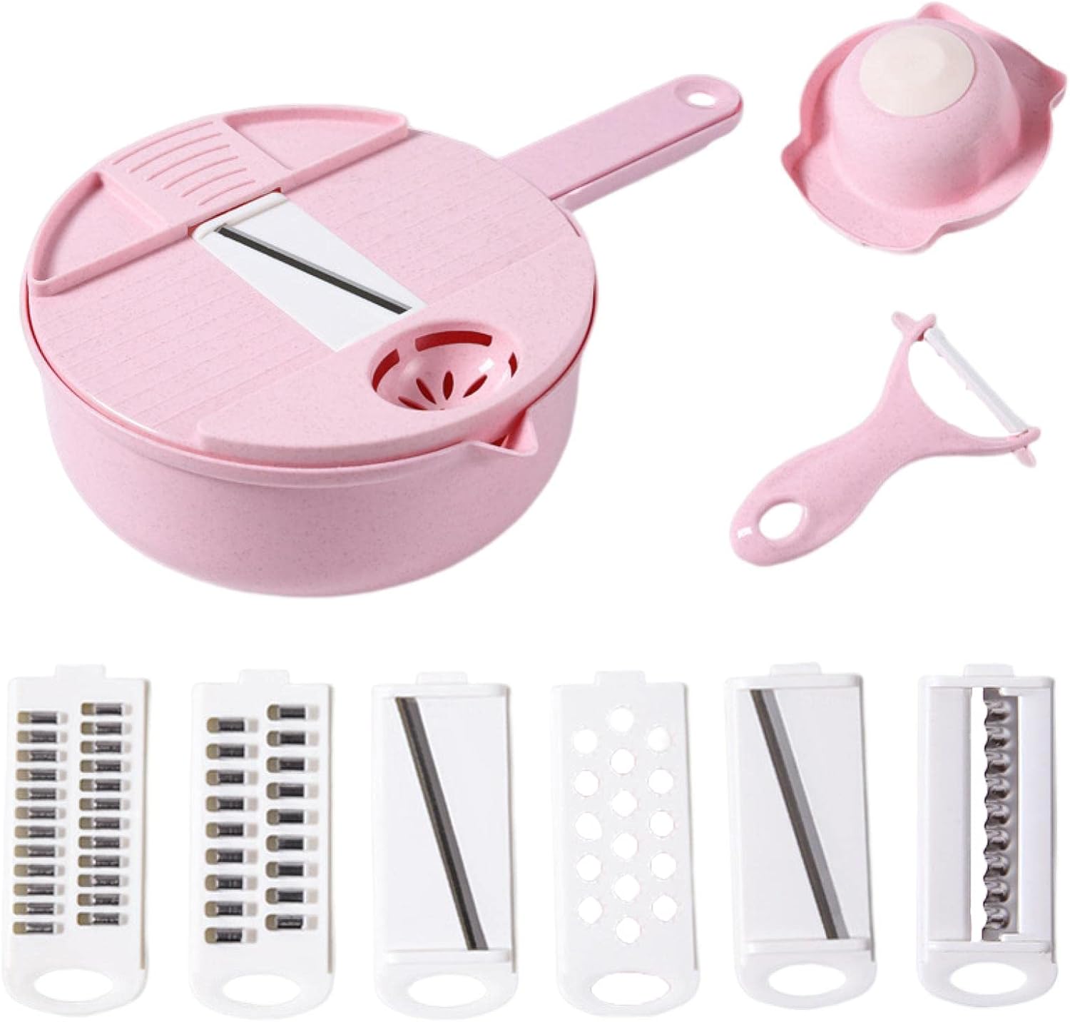 Mandoline Slicer Multi-Functional Kitchen Tool Pink