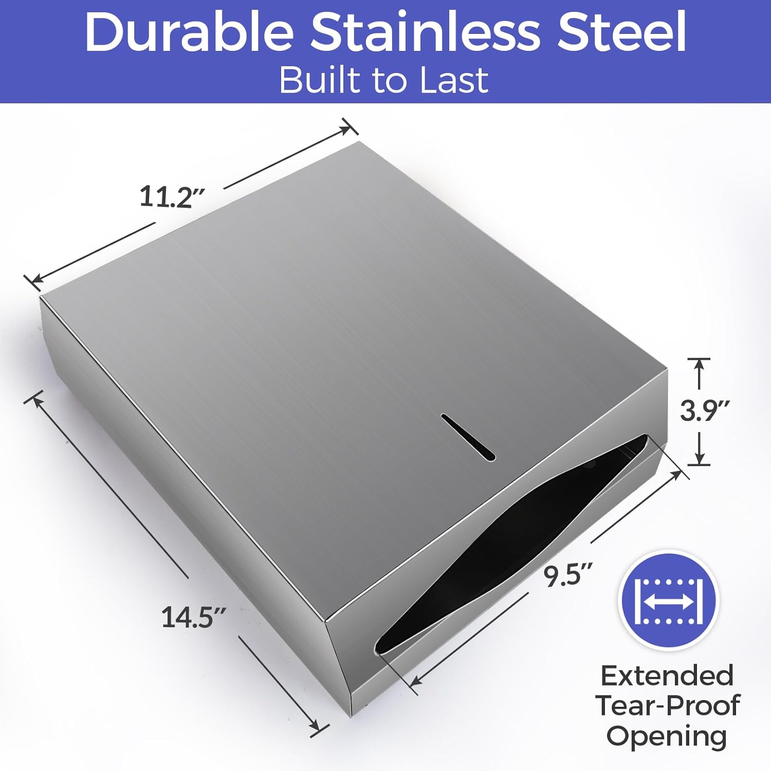 Heavy Duty Wall-Mounted Paper Towel Dispenser