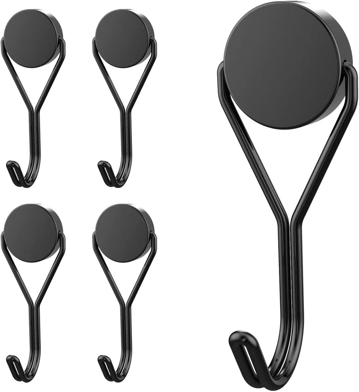 18Lbs 180 Magnetic Hooks - Heavy Duty Black