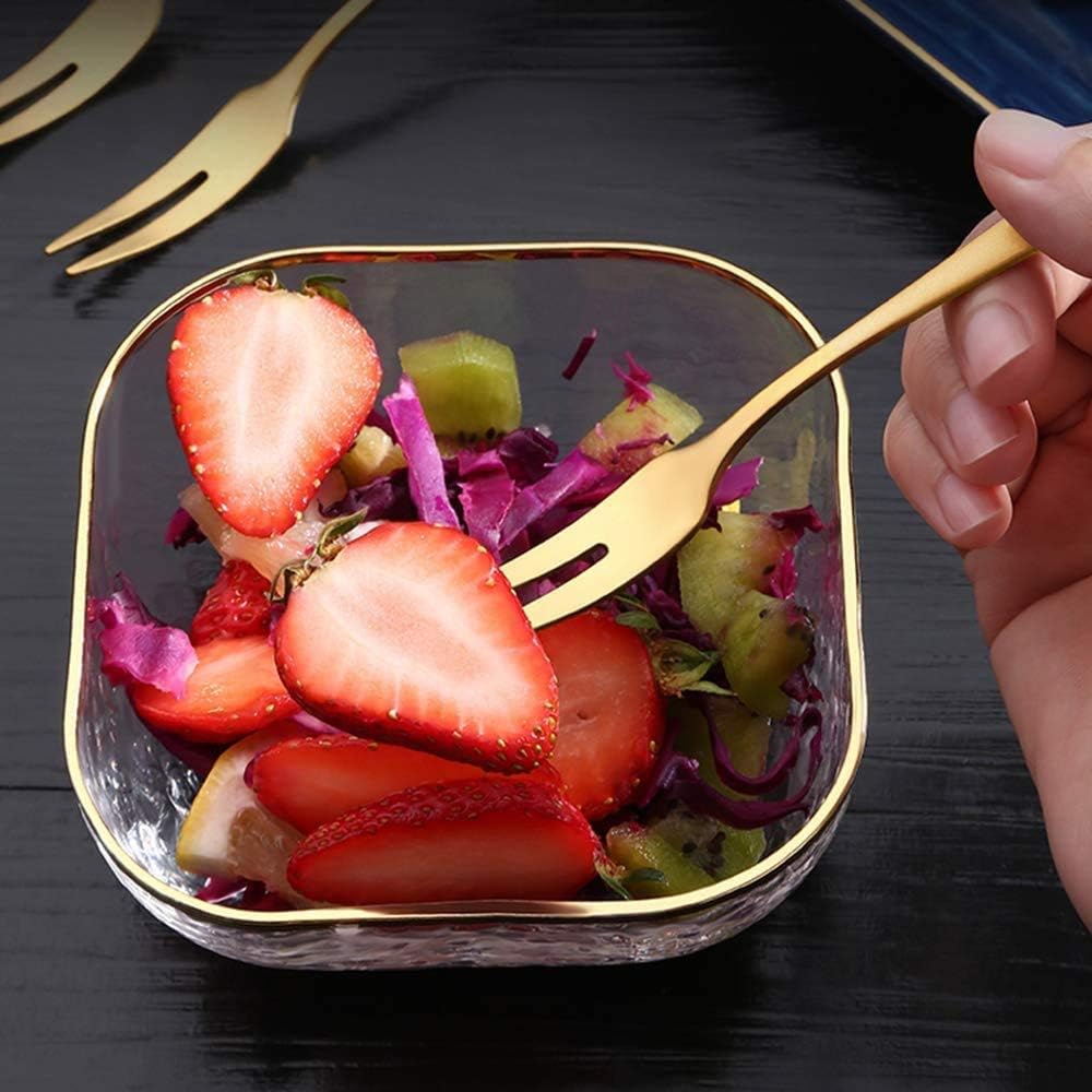 12-Piece Stainless Steel Forks Portable Luxury