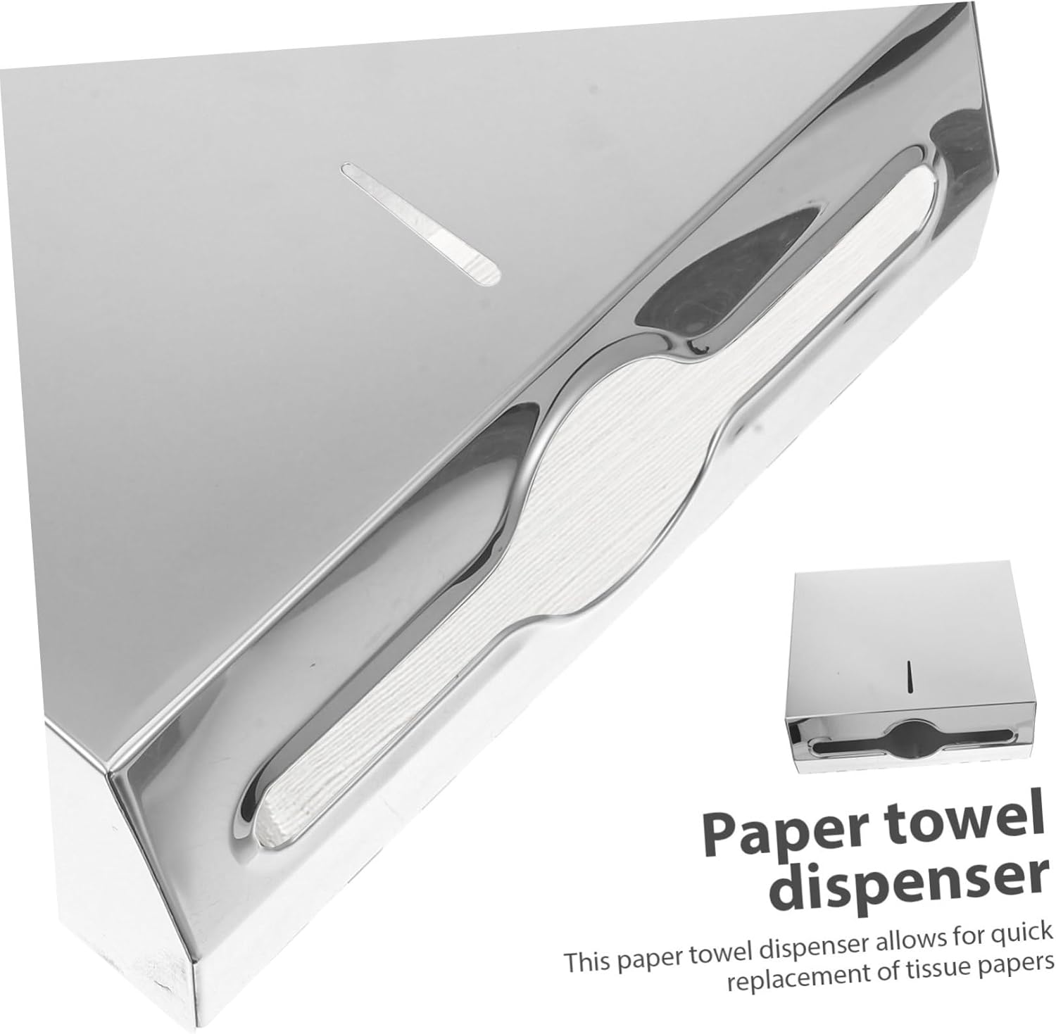 Elegant Stainless Steel Wall-Mounted Toilet Paper Holder