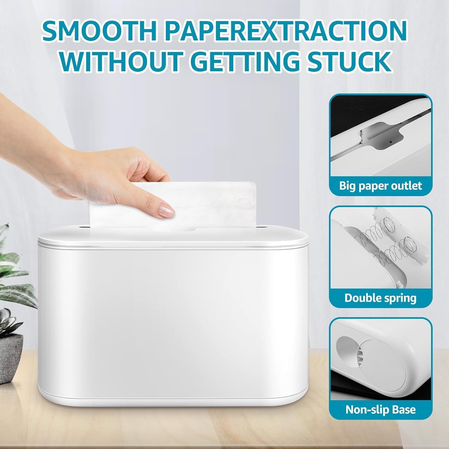 Compact Space Saving Paper Towel Dispenser with Smooth Operation