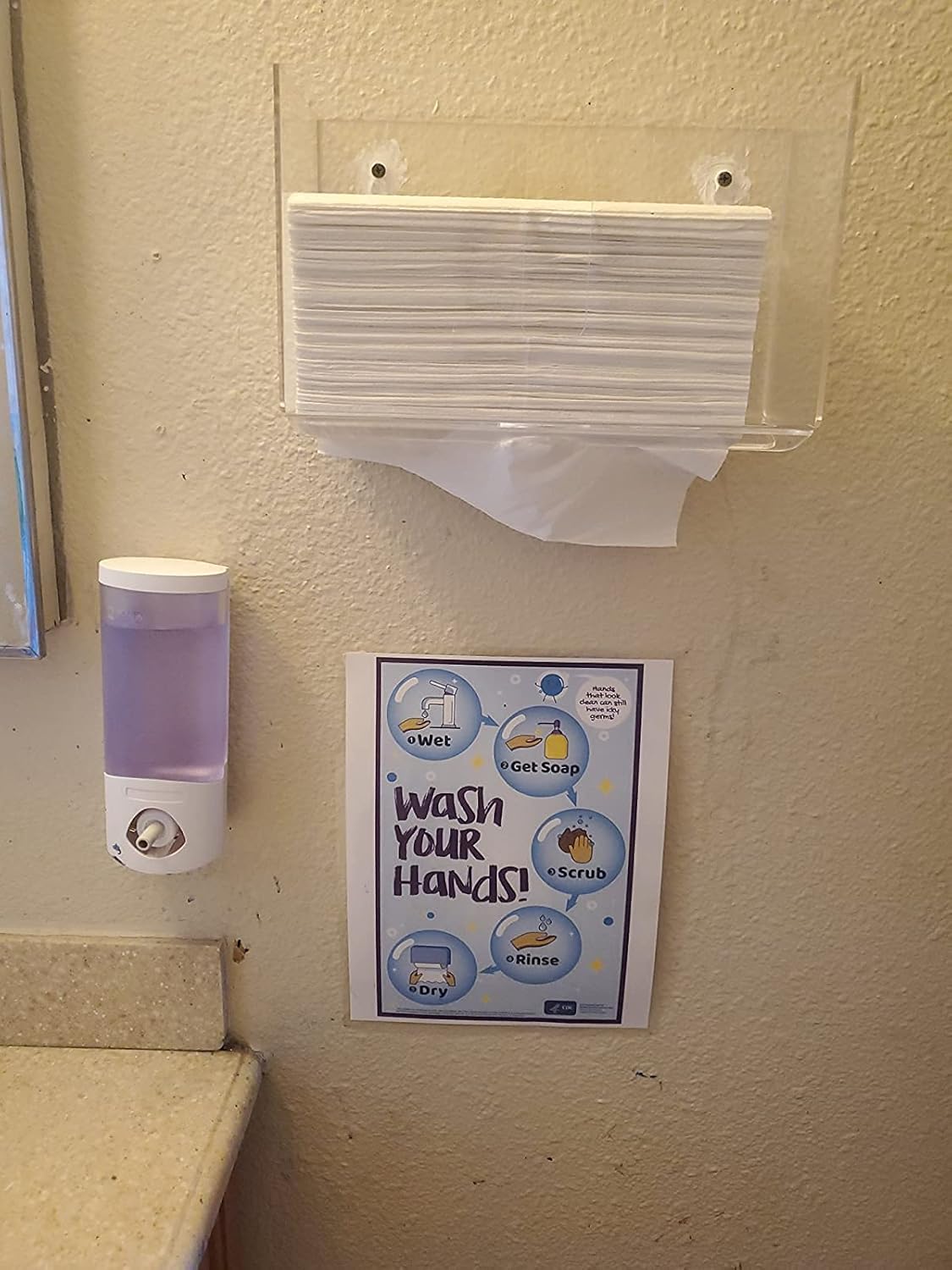 Wall-Mount Acrylic Towel Dispenser