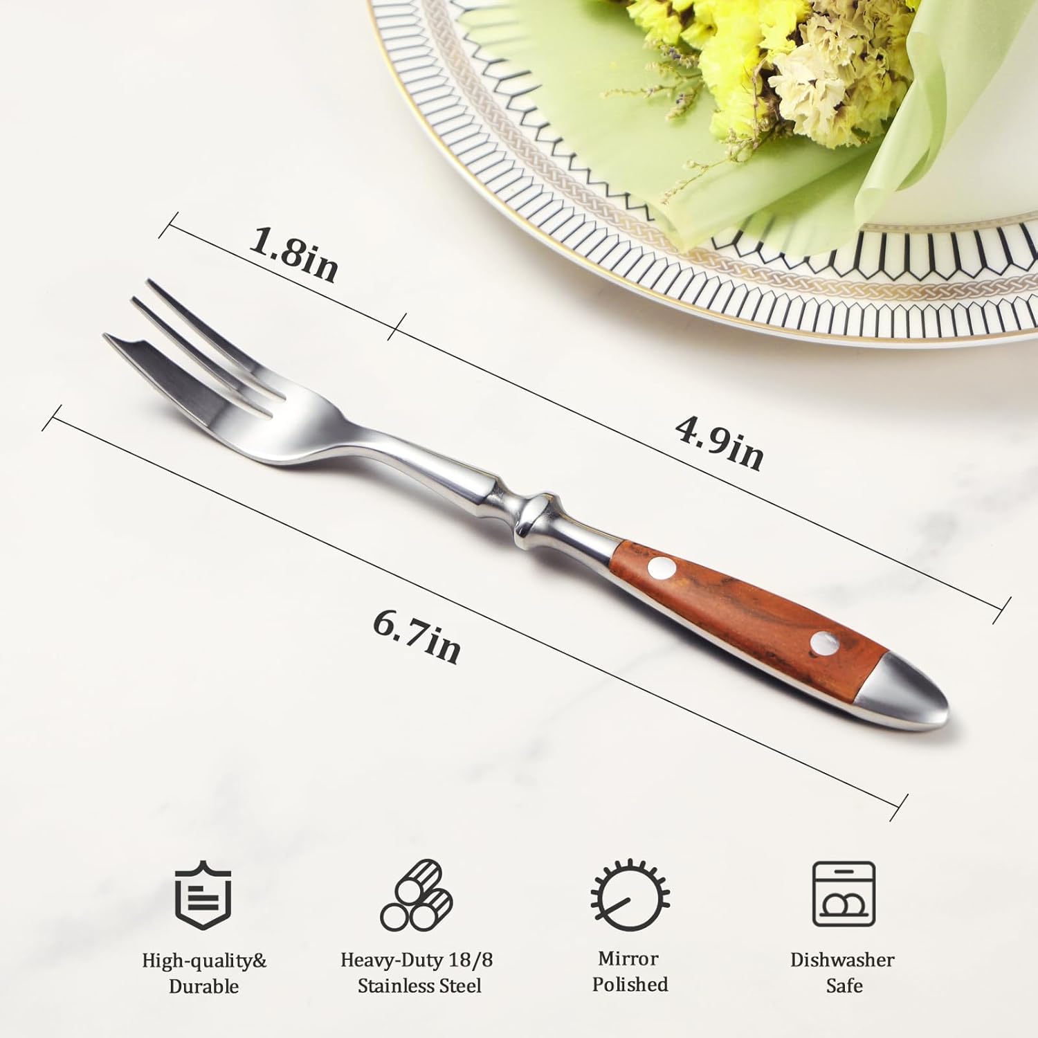 CherHomePastry Forks Set of 4