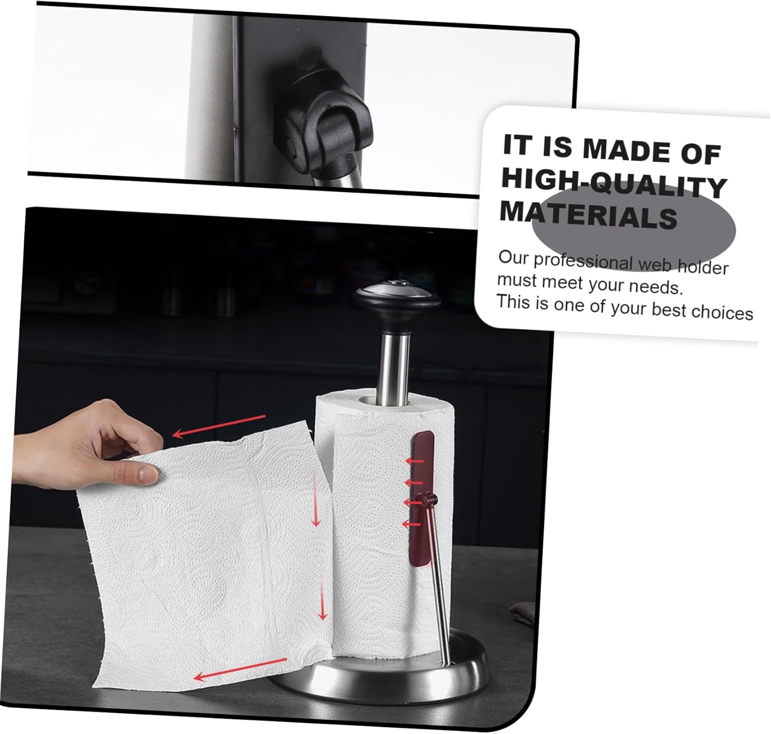 Stylish Napkin Holder for Home and Kitchen Durable Vertical Display