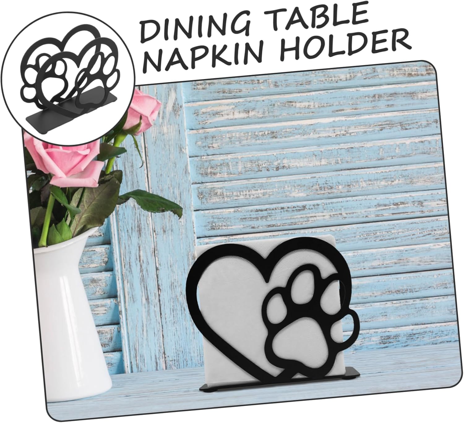 DOITOOLDurable Napkin Dispenser for Kitchen Tabletop