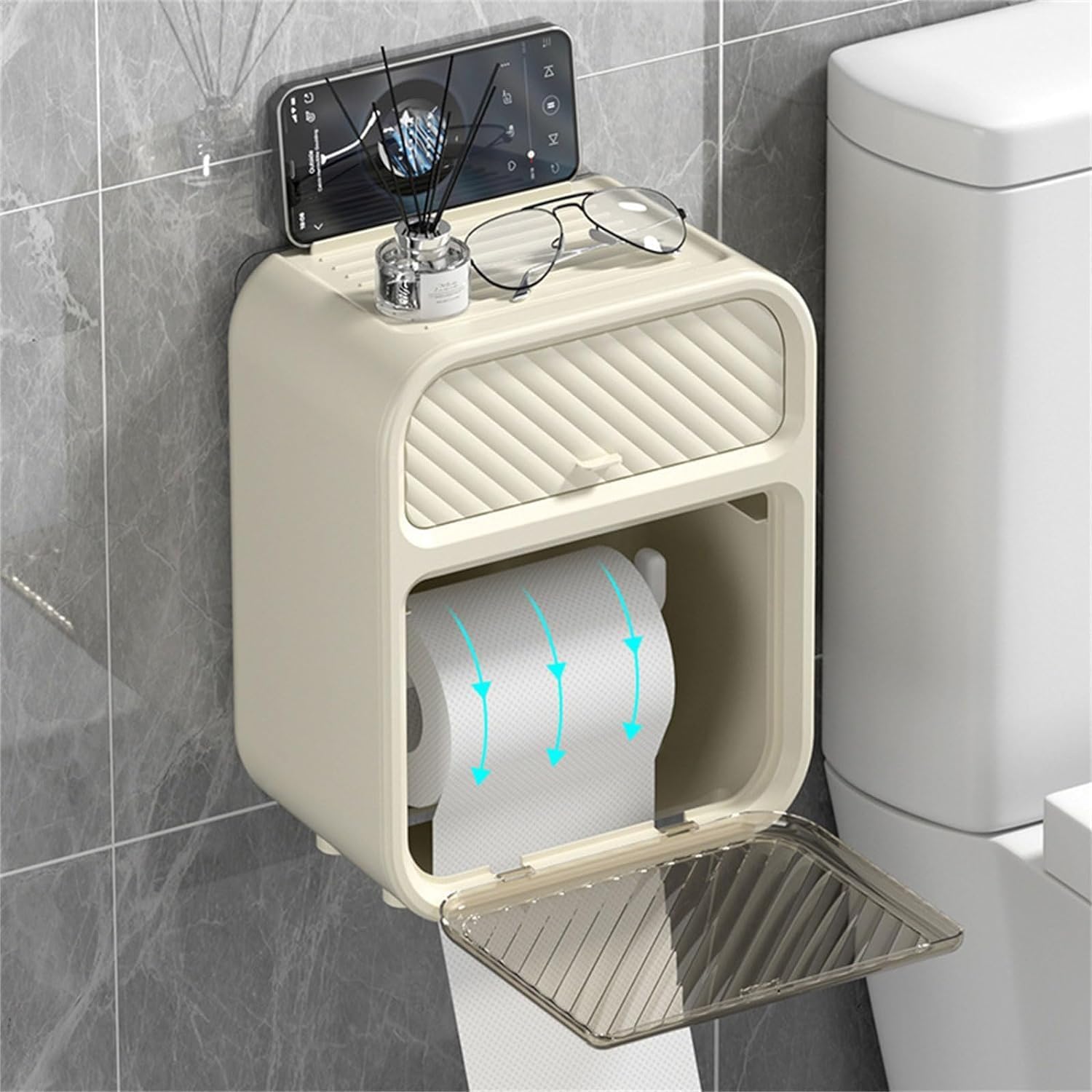 Space-Saving Commercial Roll Paper Towel Dispenser