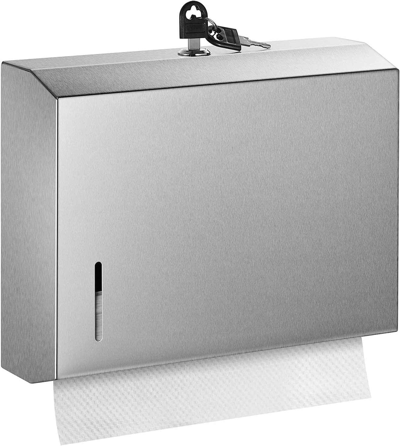 Gorlary Stainless Steel Wall Mount Paper Towel Dispenser