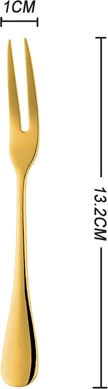 12-Piece Stainless Steel Forks Portable Luxury