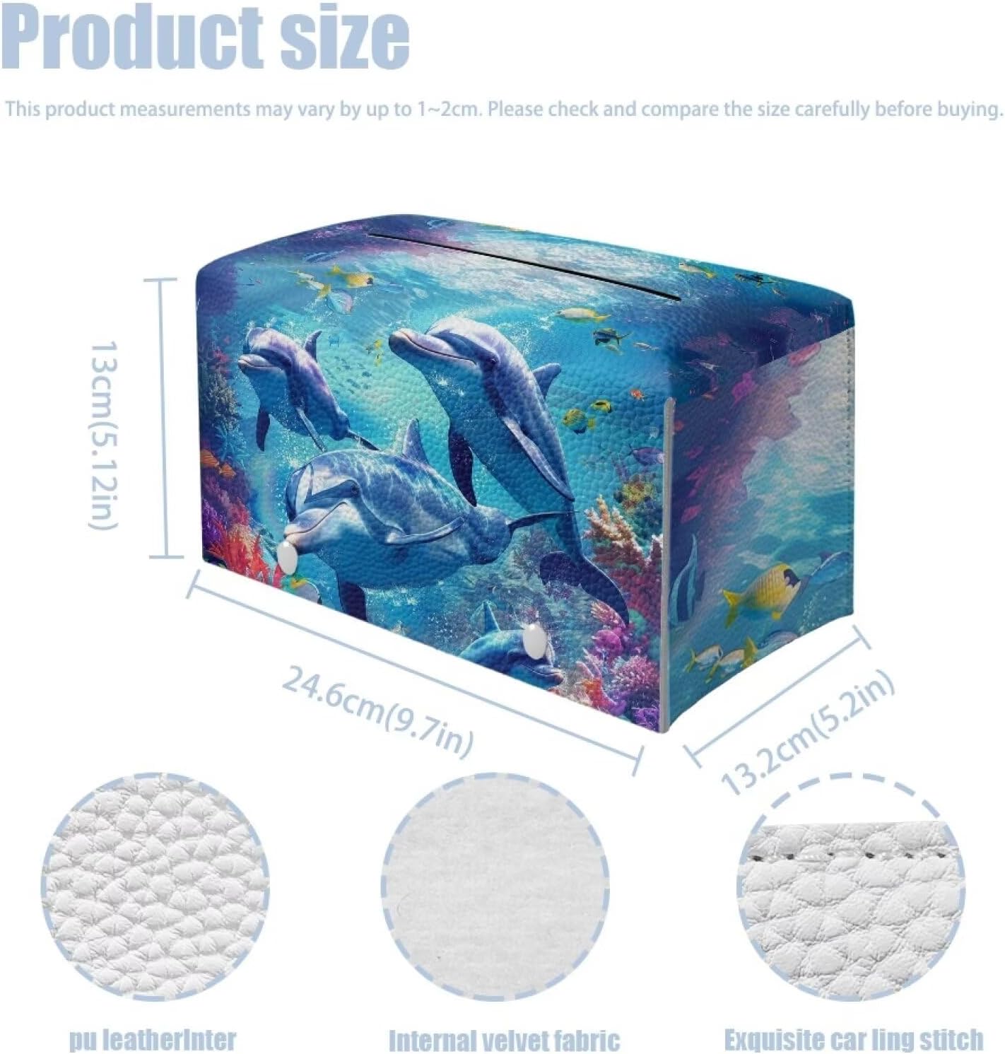 Dolphin Tissue Box Covers