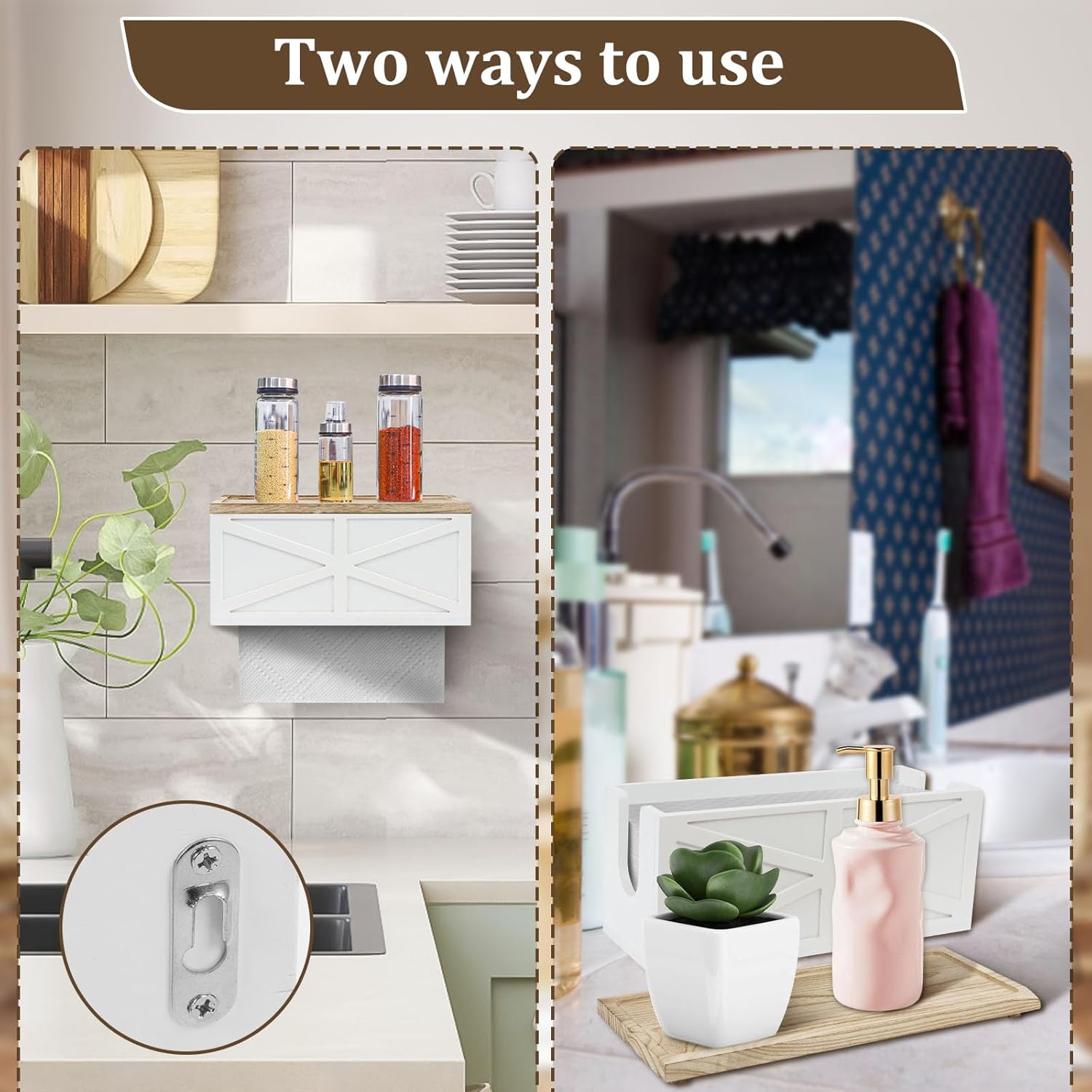 Sturdy Wall-Mounted Paper Towel Dispenser with Lid