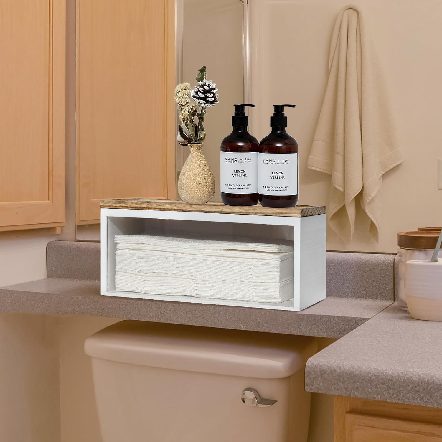 UGiftT Solid Wood Paper Towel Dispenser